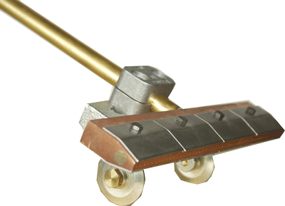 Flammbalken mit hintenliegenden Rdern optimal auch fr schmale Bauteile