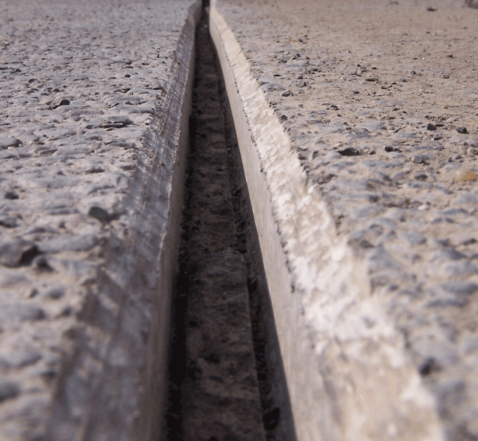 Perfekt auch in Asphalt in einem Arbeitsgang